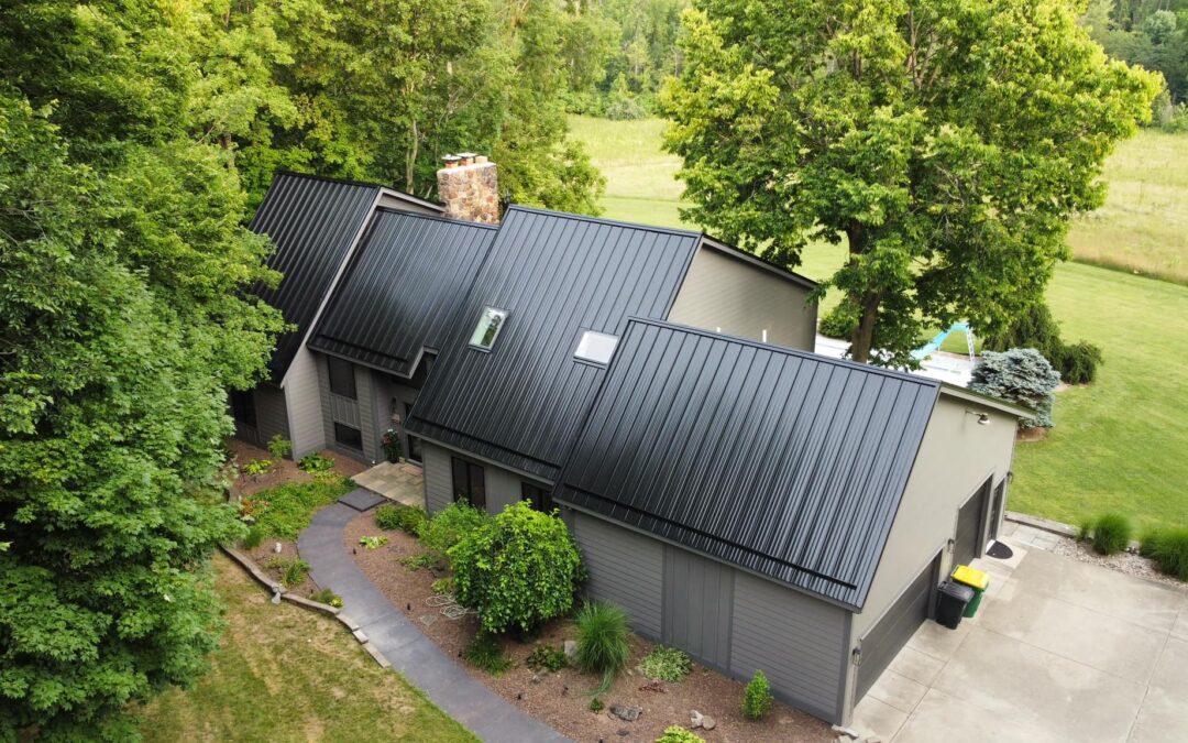 MP150 standing seam on home